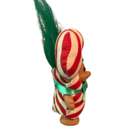 Vintage Candy Cane Candy Cane Russ Troll - Picture 6 of 8